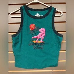 KIDS Tank Top - Green and Pink, size XL